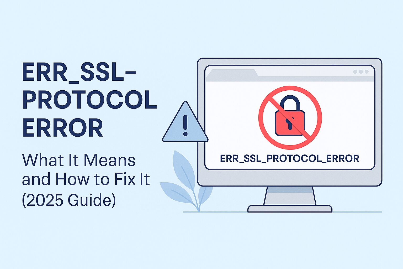 ERR_SSL_PROTOCOL_ERROR